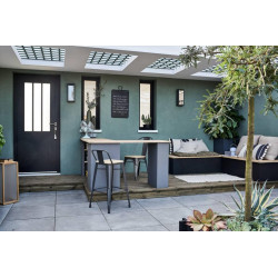 Panneau treillis bois ajouré Calia, l.90 x H.180 cm, naturel - Centrale Brico