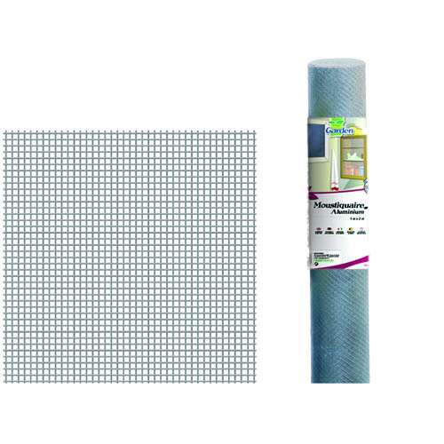 Moustiquaire aluminium gris, H.0.6 x L.3 m - Centrale Brico