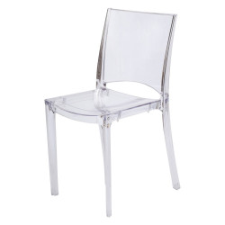 Chaise de jardin en polycarbonate Paris lux transparent - Centrale Brico