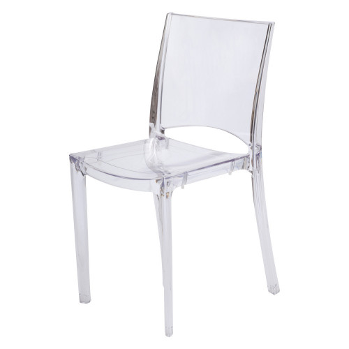 Chaise de jardin en polycarbonate Paris lux transparent - Centrale Brico