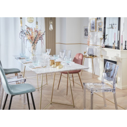 Chaise de jardin en polycarbonate Paris lux transparent - Centrale Brico
