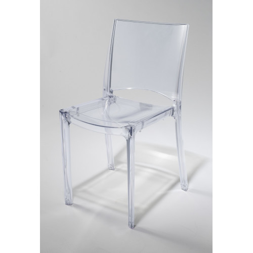 Chaise de jardin en polycarbonate Paris lux transparent - Centrale Brico