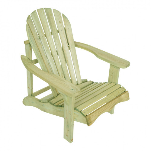 Fauteuil de jardin en bois 253160-01lm naturelle - Centrale Brico