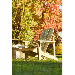 Fauteuil de jardin en bois 253160-01lm naturelle - Centrale Brico