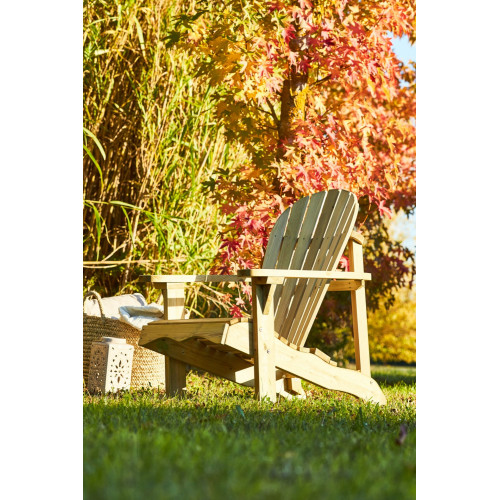 Fauteuil de jardin en bois 253160-01lm naturelle - Centrale Brico