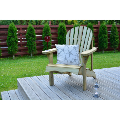 Fauteuil de jardin en bois 253160-01lm naturelle - Centrale Brico