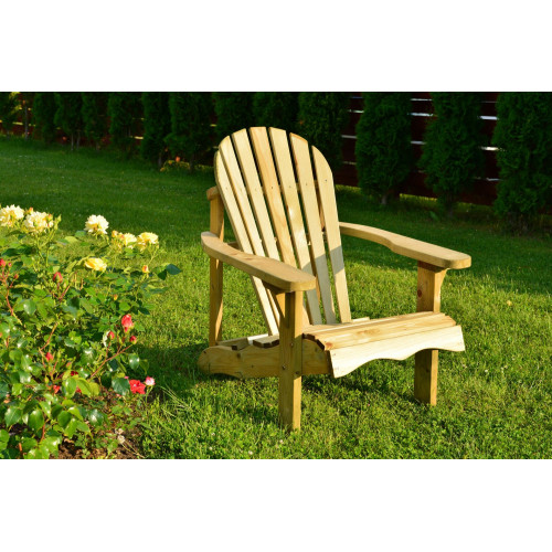 Fauteuil de jardin en bois 253160-01lm naturelle - Centrale Brico