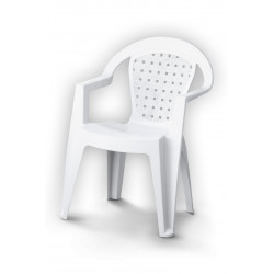 Fauteuil de jardin en résine injectée Norma blanc - Centrale Brico