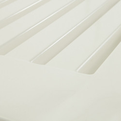 Bain de soleil de jardin en résine injectée Orféo blanc - Centrale Brico