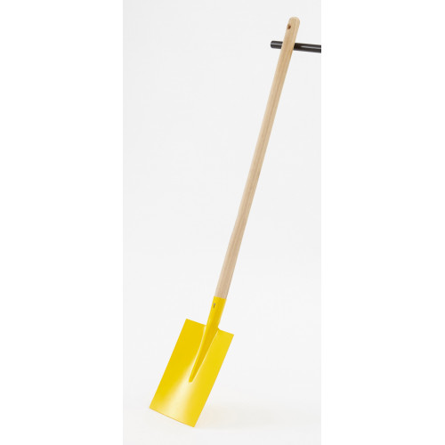 Bêche carré acier manche bois L.100 cm - Centrale Brico