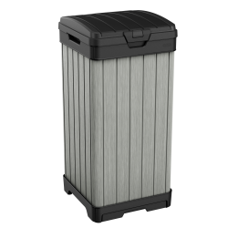 Poubelle Rockford 125 L gris, l.41 x H.87.4 x P.41 cm - Keter