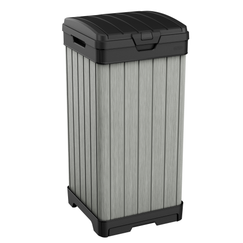Poubelle Rockford 125 L gris, l.41 x H.87.4 x P.41 cm - Keter