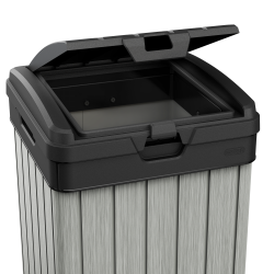 Poubelle Rockford 125 L gris, l.41 x H.87.4 x P.41 cm - Keter