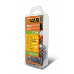 Chaîne de tronçonneuse OZAKI semi carrée: .325" .050 (1,3mm) 64 entraîneurs de marque OZAKI, référence: J6612600