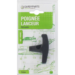 Poignée de lanceur universelle pour tronçonneuses, débroussailleuses de marque Centrale Brico, référence: J6614700