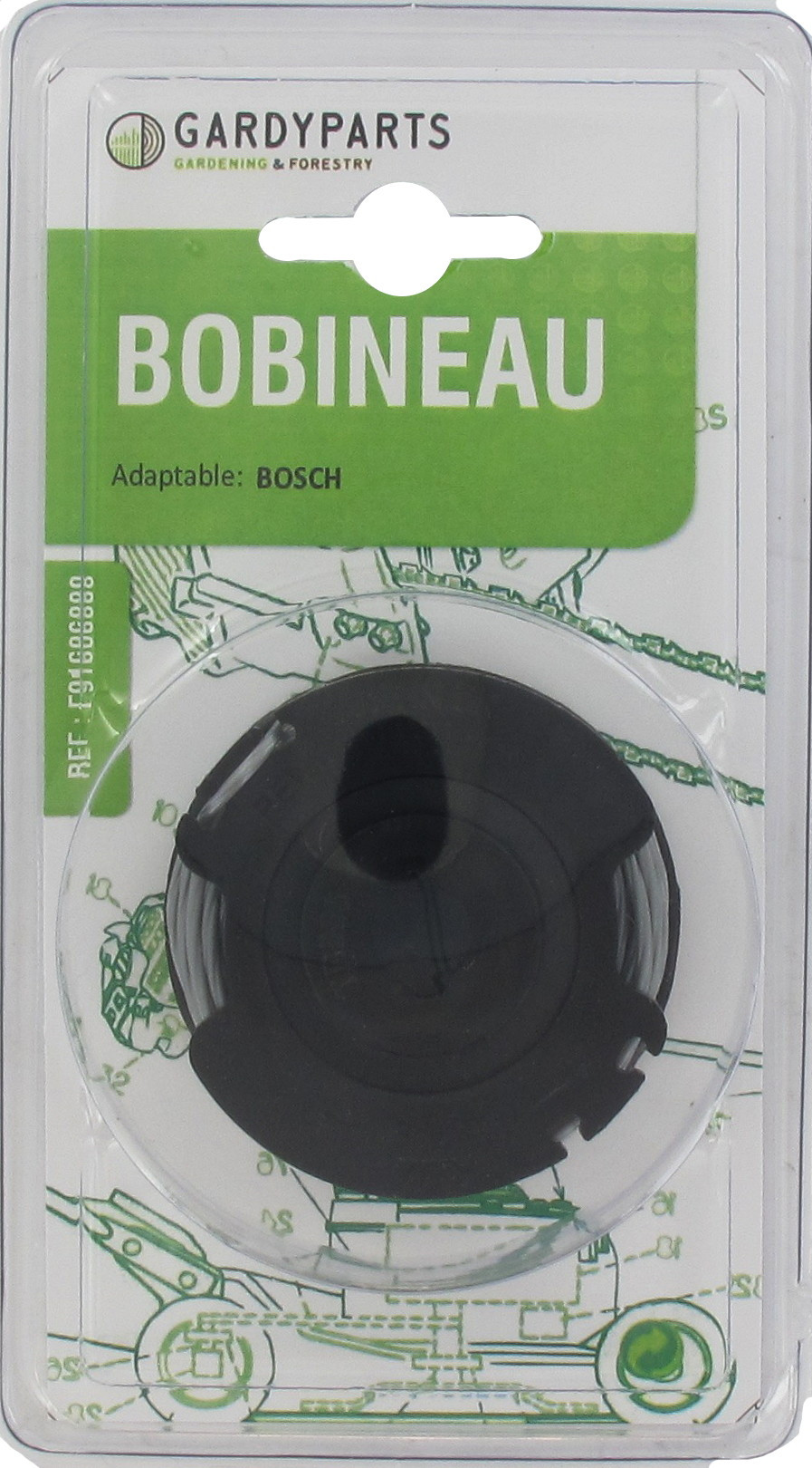 Bobineau adaptable BOSCH ART23LART26L Nylon Compatible GREENWORKSRYOBI garantie - vue 2