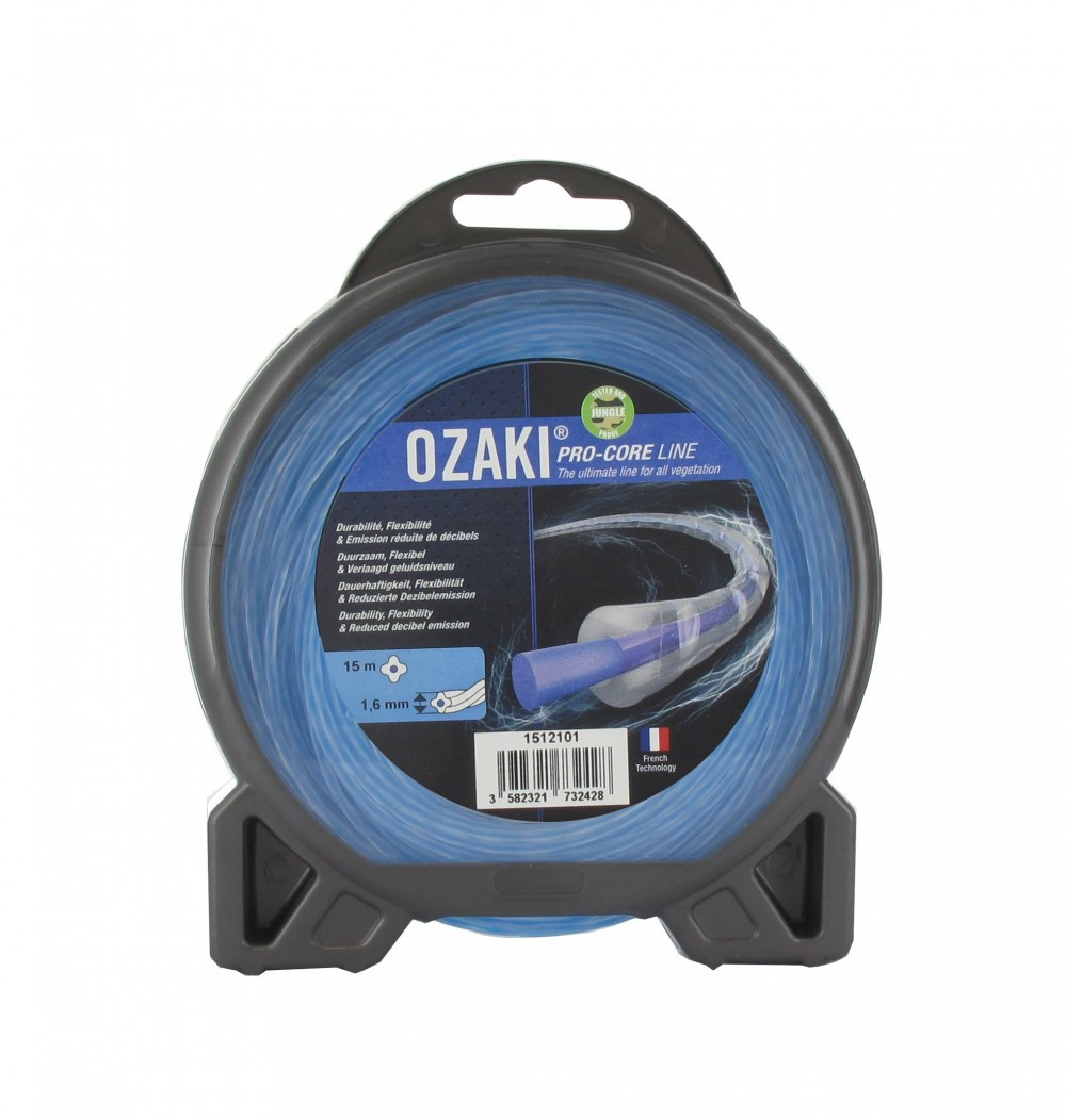 Coque fil nylon OZAKI PRO-CORE LINE. Co-extrudé Longueur: 15 m, Ø: 1,60mm