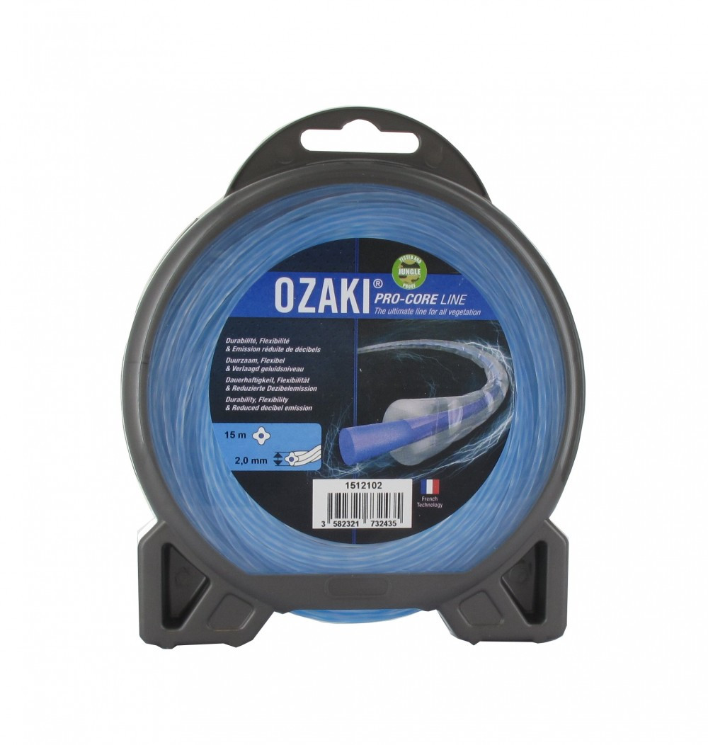 Coque fil nylon OZAKI PRO-CORE LINE. Co-extrudé Longueur: 15 m, Ø: 2,00mm