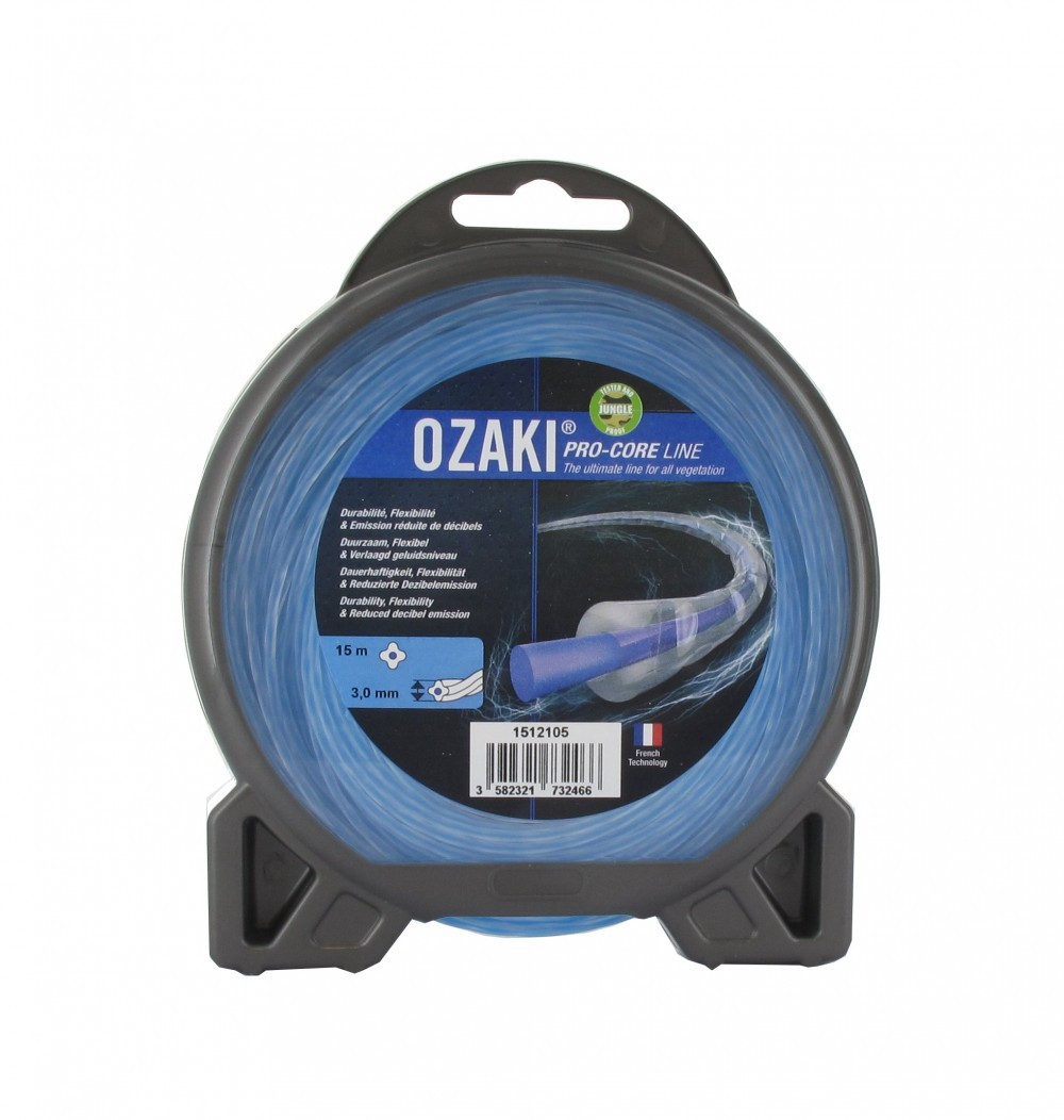 Coque fil nylon OZAKI PRO-CORE LINE. Co-extrudé Longueur: 15 m, Ø: 3,00mm