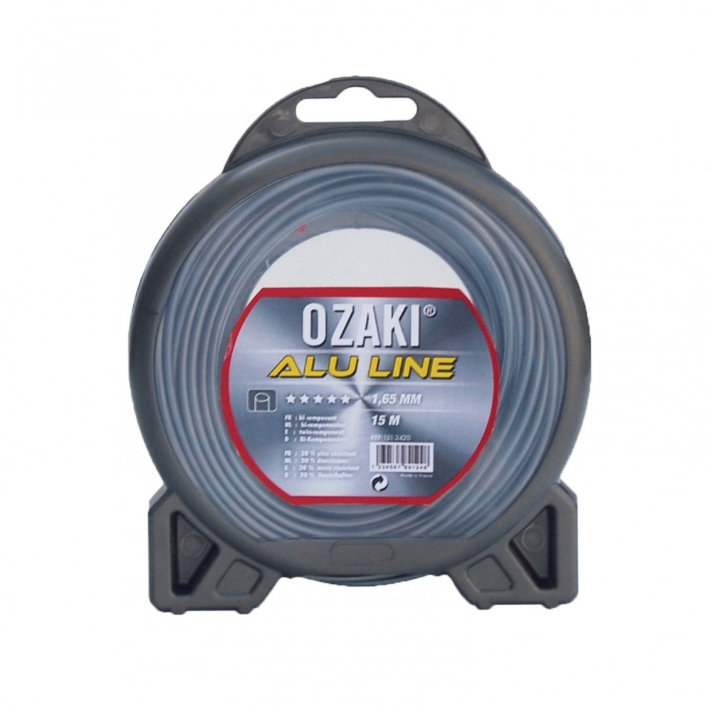 JARDIN PRATIQUE Fil nylon alu line OZAKI pour débroussailleuse Ø 3 mm 15 - vue 2