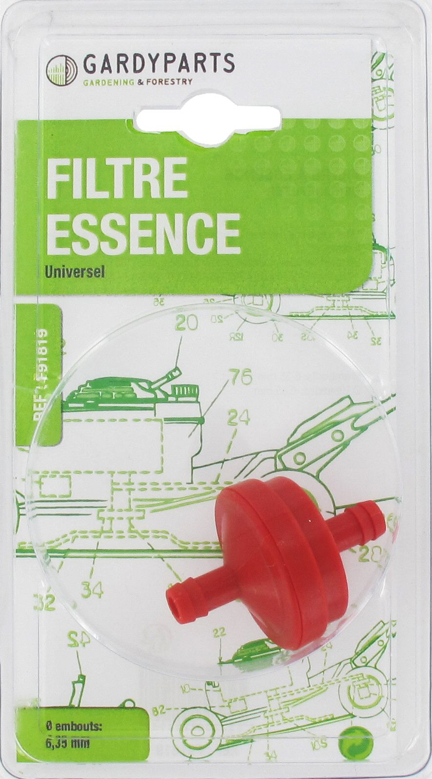 Filtre à essence universel à tamis polyester pour moteur sans pompe à essence - vue 2