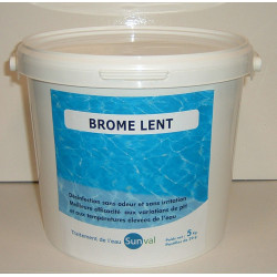 Brome lent piscine, pastille 5 kg - Centrale Brico