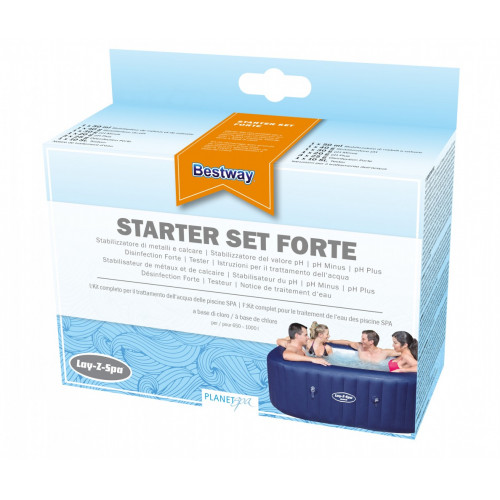 Kit d'entretien pour spa, Starter set, 5 produits + 10 testeurs, BESTWAY - BESTWAY