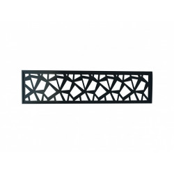 Décor alu à emboîter Kyoto polygo anthracite, L.176 x H.42.8 cm x Ep.2.1 mm - Centrale Brico