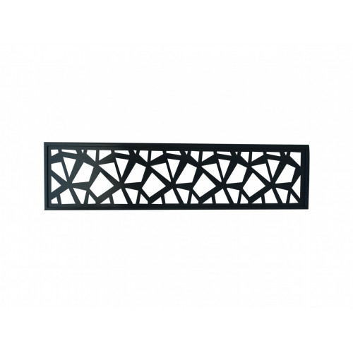 Décor alu à emboîter Kyoto polygo anthracite, L.176 x H.42.8 cm x Ep.2.1 mm - Centrale Brico