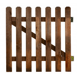 Portillon battant Mustang, l.100 x H.100 cm, marron - Centrale Brico