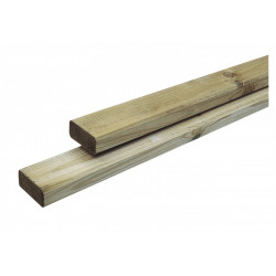 Lambourde pour terrasse bois résineux Pin, naturel, L.2.4 m x l.7 cm x Ep.33 mm de marque Centrale Brico, référence: J6629000