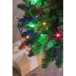 Guirlande électrique 8 m lumineuse de Noël Flicker, 128 leds multicouleur - Centrale Brico
