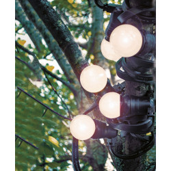 Guirlande extérieure 10 ampoules B22 blanc chaud 500 lumens Pro 10m TIBELEC - TIBELEC