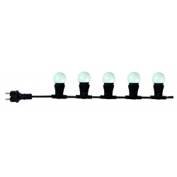 Guirlande extérieure 10 ampoules B22 blanc chaud 500 lumens Pro 10m TIBELEC de marque TIBELEC, référence: J6631500