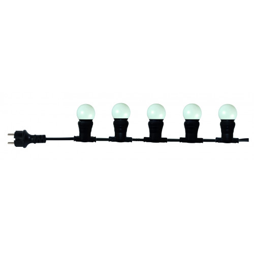 Guirlande extérieure 10 ampoules B22 blanc chaud 500 lumens Pro 10m TIBELEC - TIBELEC