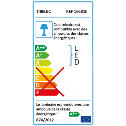 Guirlande extérieure 10 ampoules B22 blanc chaud 500 lumens Pro 10m TIBELEC - TIBELEC