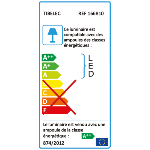 Guirlande extérieure 10 ampoules B22 blanc chaud 500 lumens Pro 10m TIBELEC - TIBELEC