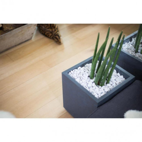 Jardinière Carrée Graphit 39,5 X 39,5 X 43,5 Cm - 35 L - Gris Anthracite - EDA