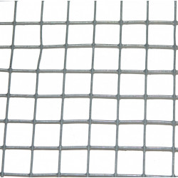 Grillage pour animaux soudé gris, H.0.5 x L.10 m, maille H.12 x l.12.7 mm de marque Centrale Brico, référence: J6633000