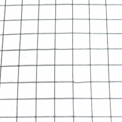 Grillage pour animaux soudé gris, H.0.5 x L.3 m, maille H.19 x l.19 mm de marque Centrale Brico, référence: J6633200
