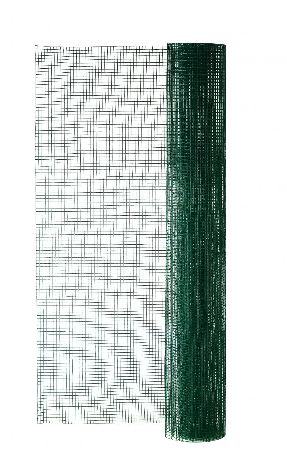 Grillage pour animaux soudé vert, H.1.5 x L.5 m, maille H.12 x l.12.7 mm