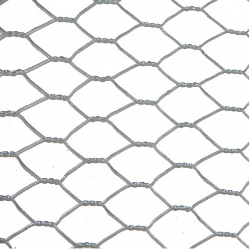 Grillage pour animaux triple torsion gris, H.0.5 x L.10 m, maille H.13 x l.13 mm - Centrale Brico