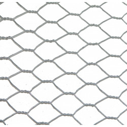 Grillage pour animaux triple torsion gris, H.0.5 x L.3 m, maille H.13 x l.13 mm - Centrale Brico