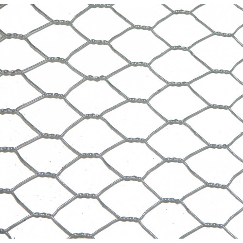 Grillage pour animaux triple torsion gris, H.0.5 x L.3 m, maille H.13 x l.13 mm - Centrale Brico