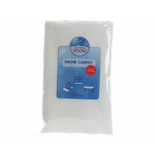 Tapis de neige pour crèche de Noël blanc, 80 x 100 cm - KAEMINGK