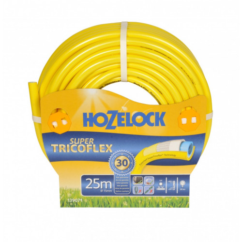 Tuyau d'arrosage nu TRICOFLEX Supertricoflex L.25 m Diam.14.8 mm - TRICOFLEX
