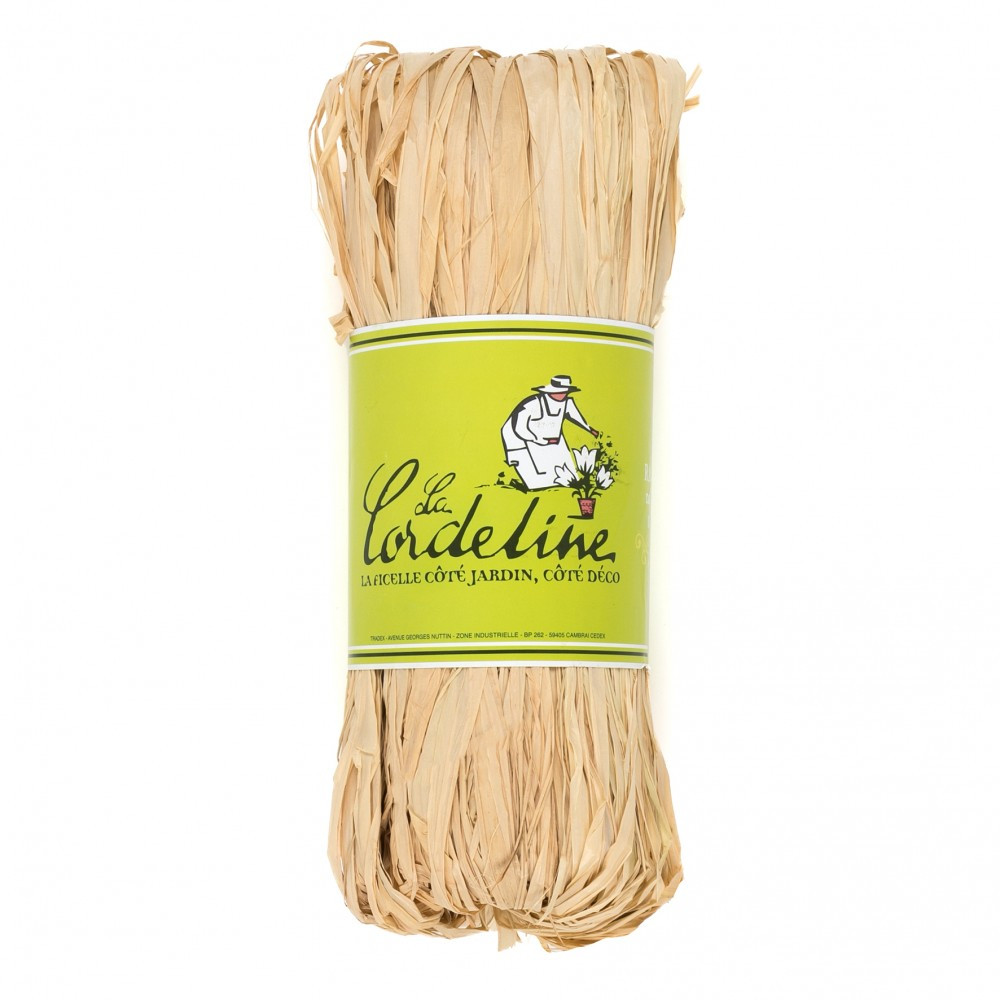 Raphia Naturel 150 g Lien pour Jardin Bricolage Emballage cadeaux Décoration DIY La Cordeline - vue 2