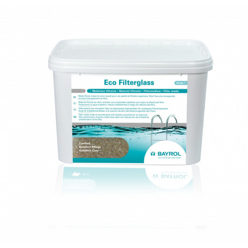 Média filtrant BAYROL Ecofilterglass, granulés de verre recyclé, 20 kg - BAYROL