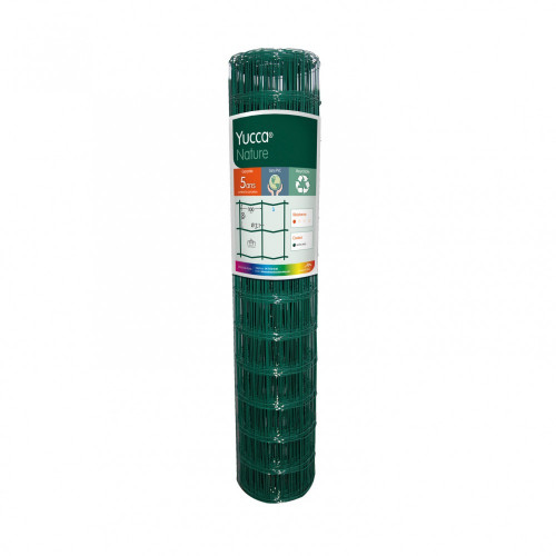 Grillage rouleau soudé Yucca nature vert, H.1 x L.20 m, maille H.100 x l.100 mm - Centrale Brico