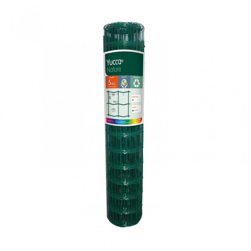 Grillage rouleau soudé Yucca nature vert, H.1.2 x L.20m, maille H.100 x l.100mm - Centrale Brico